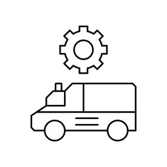 ambulance settings icon design