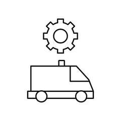ambulance settings icon design
