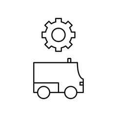 ambulance settings icon design