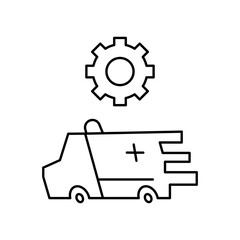 ambulance settings icon design
