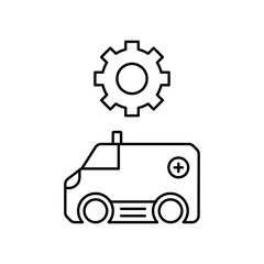 ambulance settings icon design