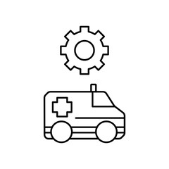 ambulance settings icon design