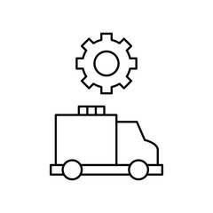 ambulance settings icon design