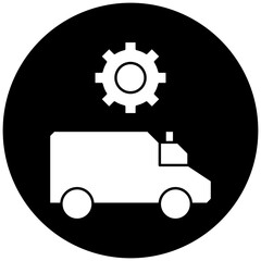 ambulance settings icon design