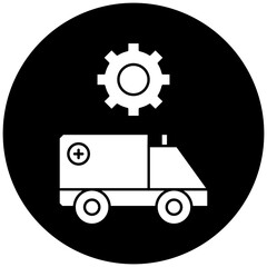 ambulance settings icon design