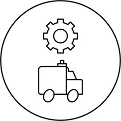  ambulance settings icon design