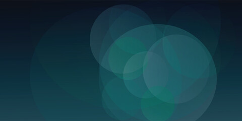 Cool blue green background created in camera with a macro lens with overlapping bokeh circular shapes soft edges light and dark areas with room for copy and text