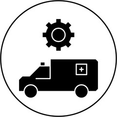 ambulance settings icon design