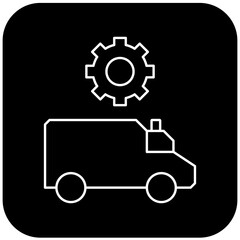 ambulance settings icon design