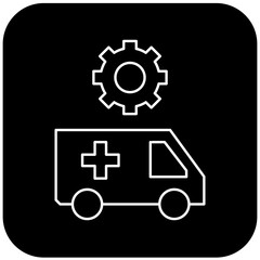 ambulance settings icon design