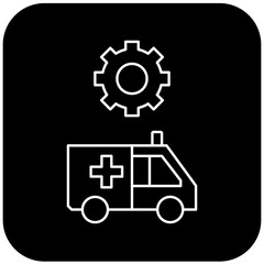 ambulance settings icon design