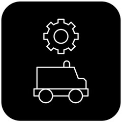ambulance settings icon design