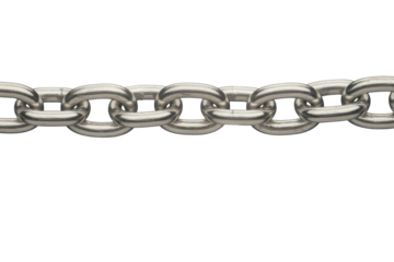 silver chain isolated on white background