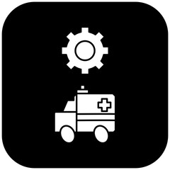 ambulance settings icon design