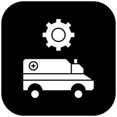 ambulance settings icon design