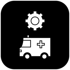ambulance settings icon design