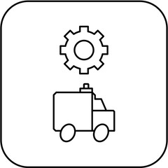 ambulance settings icon design