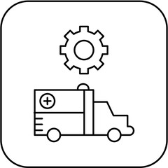 ambulance settings icon design