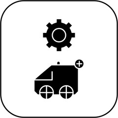 
ambulance settings icon design