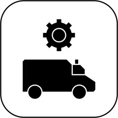 
ambulance settings icon design