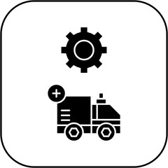 
ambulance settings icon design