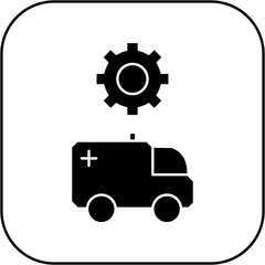 
ambulance settings icon design