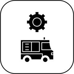 
ambulance settings icon design