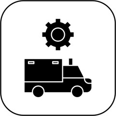 
ambulance settings icon design