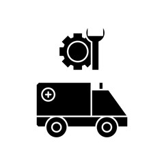ambulance repair icon design