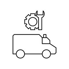 ambulance repair icon design