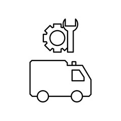 ambulance repair icon design