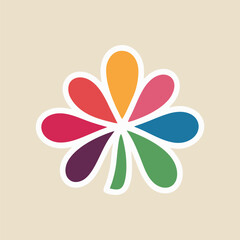 Elegant flower logo design showcasing artistic creativity and beauty for modern branding.