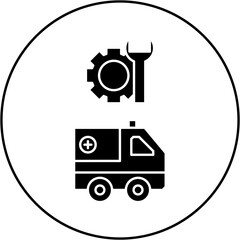 ambulance repair icon design