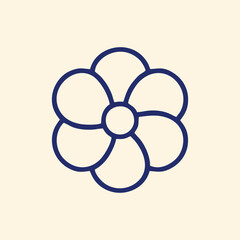 Vibrant flower logo design representing nature-inspired creativity and sophistication for brands.