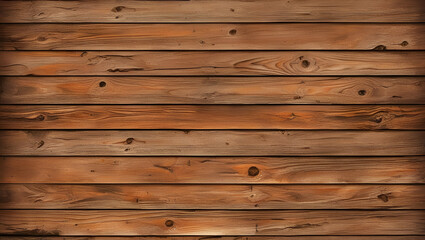 Obraz premium Rustic wood texture with horizontal planks, worn surface, and realistic details for use in design or wallpaper