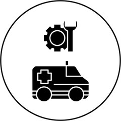 ambulance repair icon design