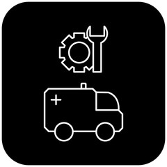 Obraz premium ambulance repair icon design