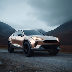 Obraz premium Car wallpaper render