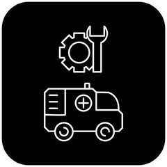 Obraz premium ambulance repair icon design