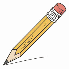 pencil icon vector .white background