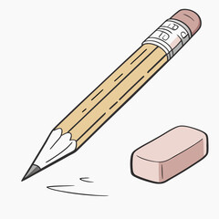 pencil icon vector .white background