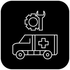 ambulance repair icon design