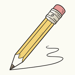 pencil icon vector .white background