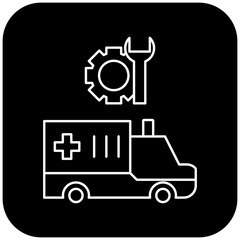 ambulance repair icon design