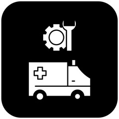 ambulance repair icon design