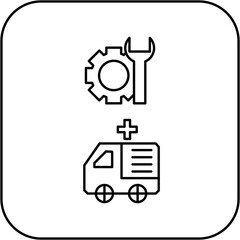 ambulance repair icon design