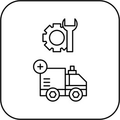 ambulance repair icon design