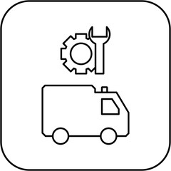 ambulance repair icon design