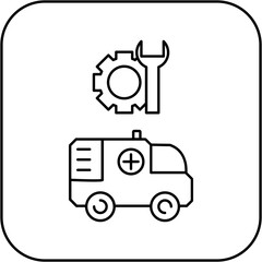 ambulance repair icon design