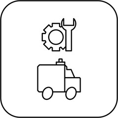 ambulance repair icon design
